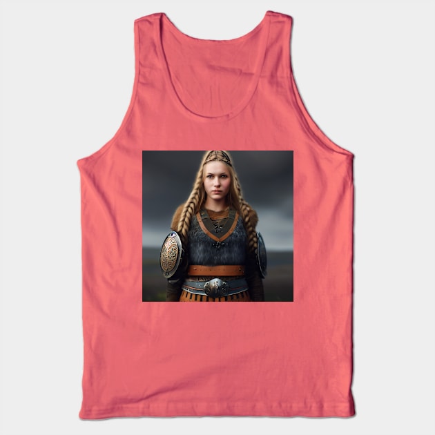 Viking Shield Maiden Tank Top by Grassroots Green